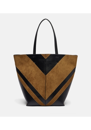 Phoebe Philo Pot Cabas suede and leather tote bag