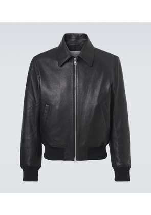 Ami Paris Leather blouson jacket