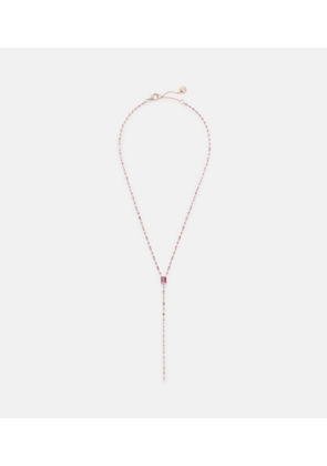 Shay Jewelry Y 18kt rose gold necklace with sapphires