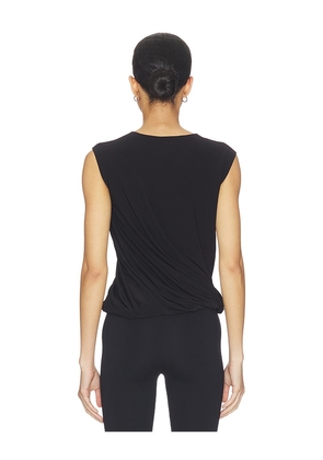 Norma Kamali Sleeveless Twist Top in Black. Size L. Also in XS, XXS, S, M.