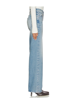 MOTHER The Mid Rise Maven Sneak Jeans in Blue. Size 24. Also in 30, 33.