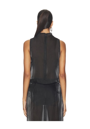 MADISON THE LABEL Knox Top in Black. Size L. Also in XS, S, M.