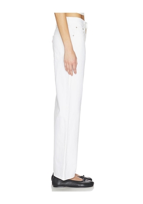 LEVI'S Loose Boot in White. Size 24. Also in 25, 26, 27, 28, 29, 30, 31, 32.