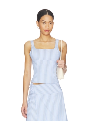 MORE TO COME Dylan Top in Blue. Size L. Also in M, S, XL, XS, XXS.