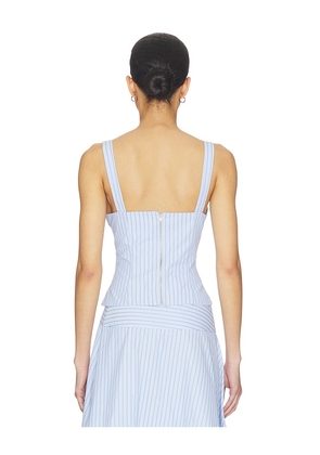 MORE TO COME Dylan Top in Blue. Size L. Also in XXS, XS, S, XL.