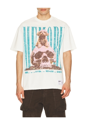 Memory Lane Alpha Tee in White. Size L. Also in M, S, XL/1X.