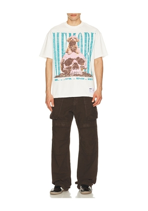 Memory Lane Alpha Tee in White. Size L. Also in S, M, XL/1X.