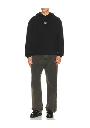 Khalhon Club Emblem Hoodie in Black. Size L. Also in M, XL/1X, XXL/2X.