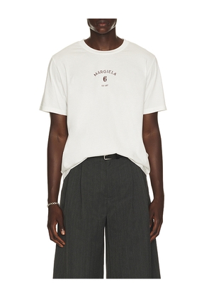 MM6 Maison Margiela T-Shirt in White. Size L. Also in XL/1X.