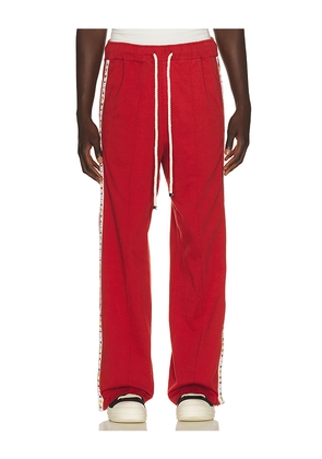 Nahmias Novelty Track Pant in Red. Size L. Also in M, S, XL/1X, XXL/2X.