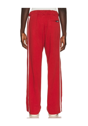 Nahmias Novelty Track Pant in Red. Size L. Also in M.