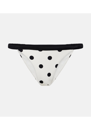 Self-Portrait Polka-dot bikini bottoms