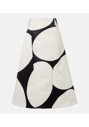 Dries Van Noten Printed midi skirt