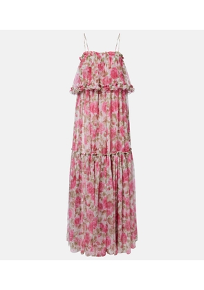 Chloe Floral silk georgette maxi dress