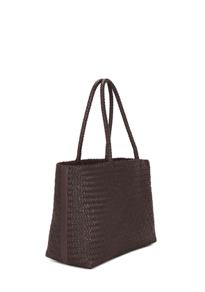 Madewell Handwoven Tote in Chocolate.