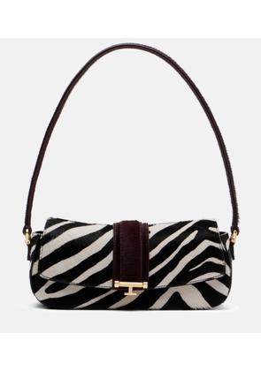 The New Arrivals Ilkyaz Ozel Zebree.07 calf hair shoulder bag