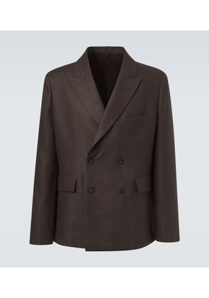 Bode Double-breasted linen blazer