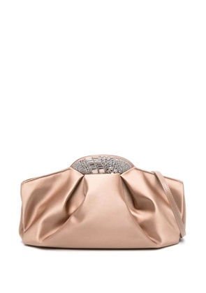 Giuseppe Zanotti crystal-embellished clutch bag - Pink