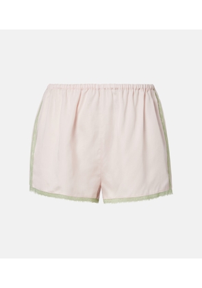 Posse Perla lace-trimmed shorts