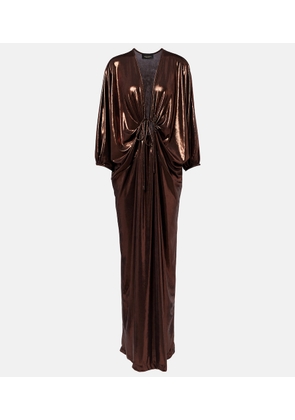 Adriana Degreas Cutout draped kaftan