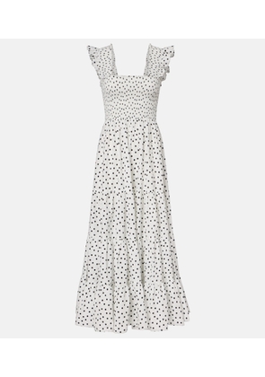 Rixo Kendall polka-dot cotton maxi dress