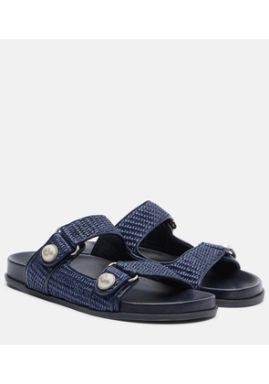Jimmy Choo Fayence raffia-effect sandals