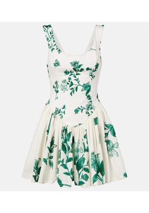 Agua by Agua Bendita Pluma floral cotton minidress