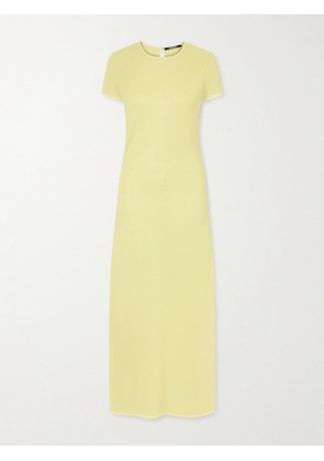 Jacquemus - The Maille Knitted Midi Dress - Yellow - FR 32,FR 34,FR 36,FR 38,FR 40,FR 42,FR 44