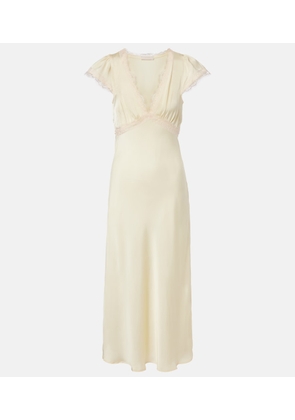 Faithfull Gala shirred midi dress