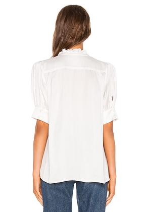 Selkie The Victorian Blouse in White. Size 3X. Also in 4X, 5X, 6X.