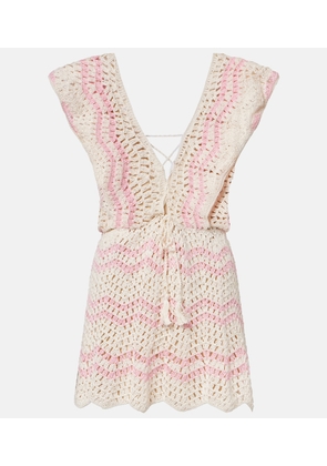 Anna Kosturova Melissa crochet cotton minidress