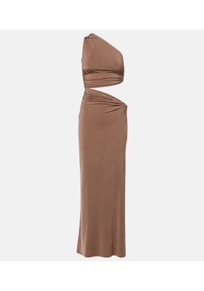 Jade Swim Yana cutout one-shoulder maxi dress