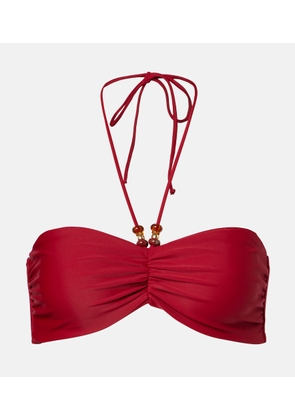 Jade Swim Zoe ruched bikini top