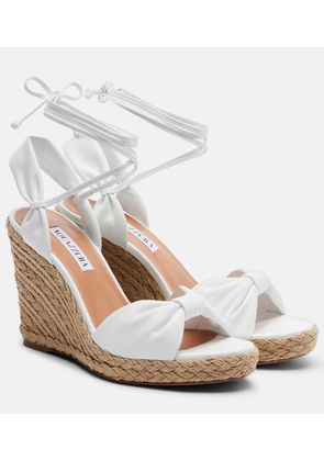 Aquazzura Carina leather espadrille wedges