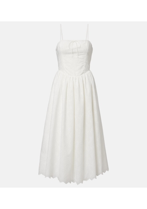 Faithfull Tulla broderie anglaise midi dress
