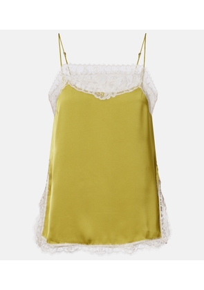 Faithfull Hanna lace-trimmed satin camisole
