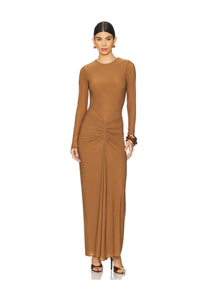 Ronny Kobo Jolie Dress in Brown. Size M. Also in S.