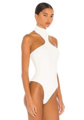 superdown Kallie Halter Bodysuit in White. Size S. Also in XS, L.