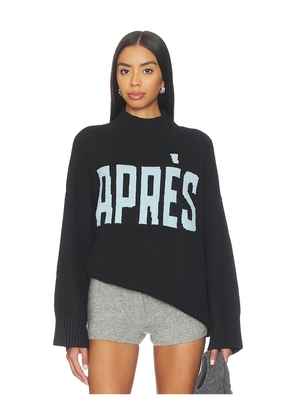 Sanctuary Apres Intarsia High Mock Logo Sweater in Black. Size XL/1X. Also in S.