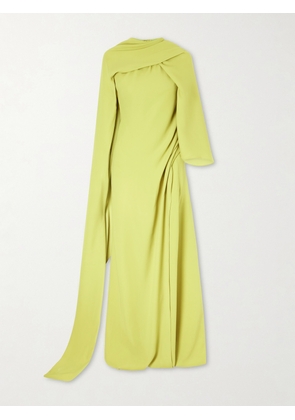 Marmar Halim - Draped Crepe Gown - Green - EU 36