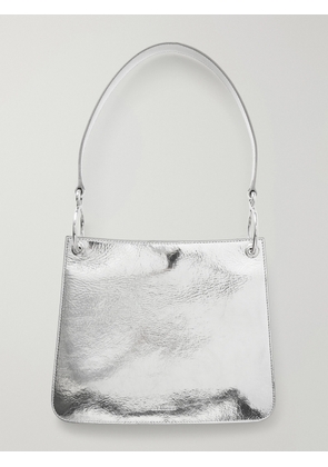 Jil Sander - Otto Small Metallic-leather Shoulder Bag - Gray - One size