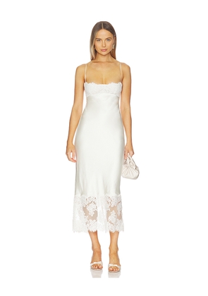 Stone Cold Fox x REVOLVE Carmela Midi Dress in Ivory. Size L. Also in XL.