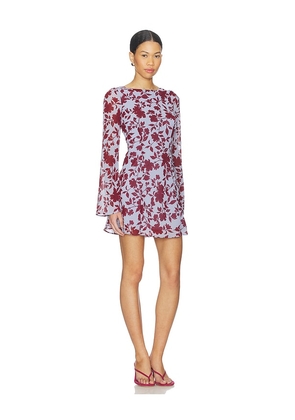 Stone Cold Fox x REVOLVE Jenna Mini Dress in Red,Slate. Size L. Also in XXS, XS, S, M, XL.