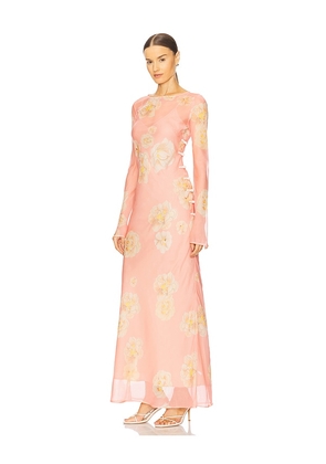 SAU LEE Gloria Dress in Coral. Size 8. Also in 12.