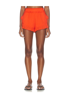 Show Me Your Mumu Cannes Shorts in Red. Size L. Also in M, S, XL, XS.