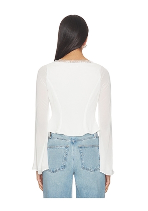Tularosa Mia Top in White. Size L. Also in XS, XXS, S, M, XL.