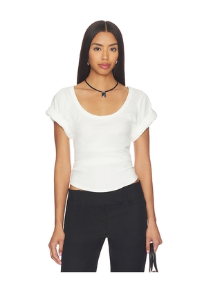 The Line by K Maya T-shirt in White. Size L. Also in M, S, XL, XS.