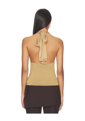 The Line by K Vada Top in Tan. Size L. Also in XS, S, M, XL.