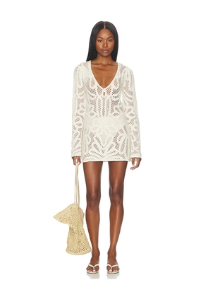 Show Me Your Mumu x REVOLVE Anywhere Mini Dress in Ivory. Size L. Also in M, S, XL, XS.