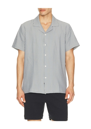 Rails Amalfi Camp Collared Shirt in Navy. Size L. Also in M, S, XL/1X.